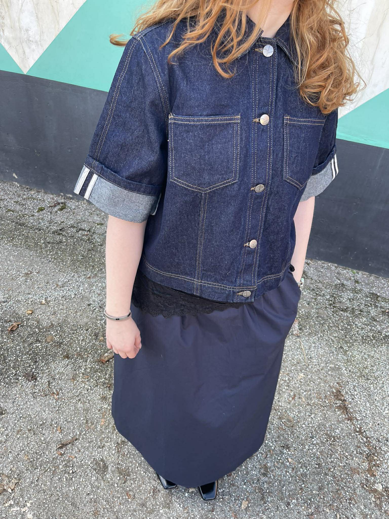 ROUMARTINE Denim Shirt - Dark Blue Denim